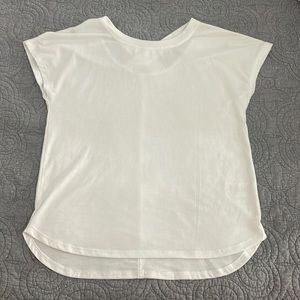 White Athletic Workout Top